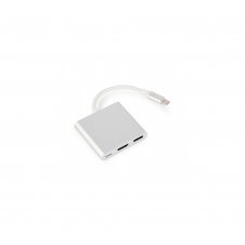 Gembird A-CM-HDMIF-02-SV Adaptador gráfico USB Plata