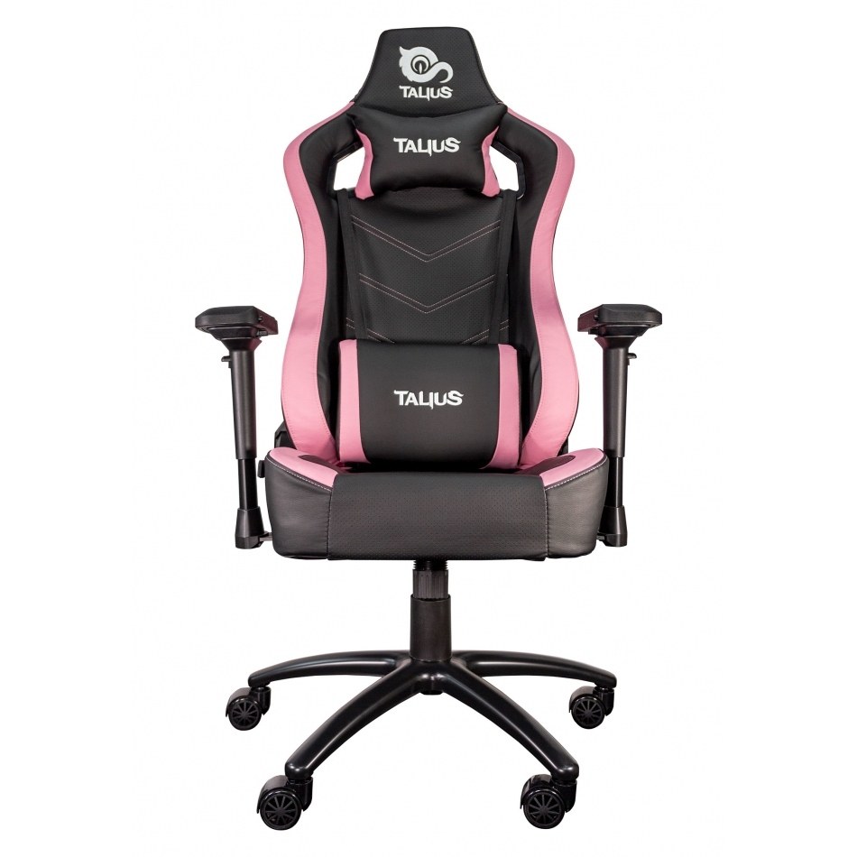 Talius silla Vulture gaming negra/rosa butterfly, base nylon, ruedas nylon, 4D