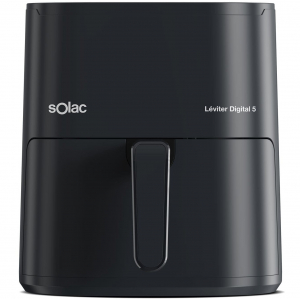 Freidora de aire Solac FA1400D, 5 litros, digital, negro