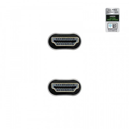 CABLE HDMI 2.1 CERTIFICADO ULTRA HS M-M NEGRO 1 M