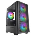 CAJA MICROATX MARS GAMING MC-VECTOR GPU MAX 282mm CRISTAL TEMPLADO MESH ARGB USB-C NEGRA