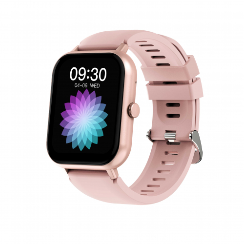 DCU Tecnologic Smartwatch Curved Glass Pro - Conexion Bluetooth 5.1 - Bateria de 230Mah - Sumergible hasta 1m - 27 Idiomas Disponibles - Color Rosa