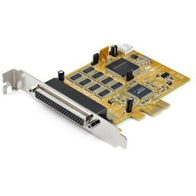 Tarjeta Adaptadora PCI Express Serie de 8 Puertos RS232 - Tarjeta Serial PCIe - DB9 UART 16C1050 - Tarjeta de Expansión Controladora Adaptador Serie Multipuertos - con Protección ESD de 15kV - para Wi