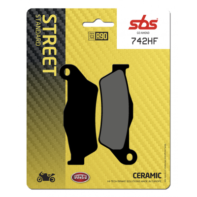 HF Street Ceramic Organic Brake Pads SBS 742HF