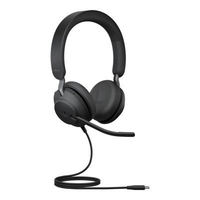 Auriculares jabra evolve2 40se ms stereo negro