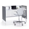 Cuna bebé y escritorio 60x120 cm (2 en 1) · NEXO Marengo · Alondra
