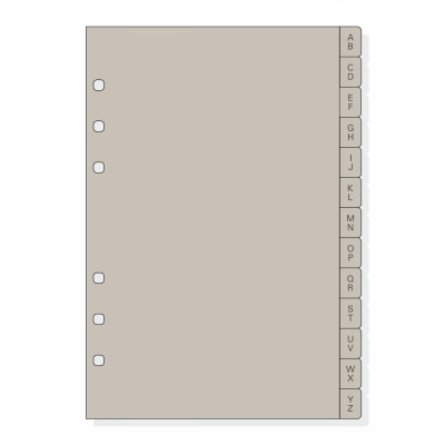 1966455 divisor Cloruro de polivinilo (PVC) Gris