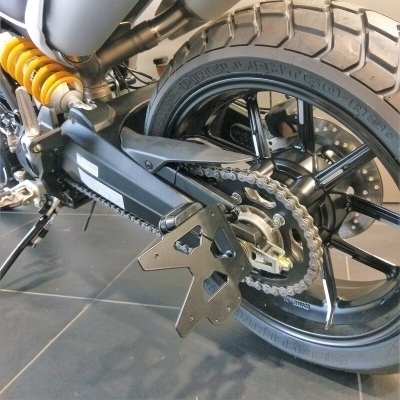 Portamatrículas lateral Ducati Scrambler 1100 negro SPLD001