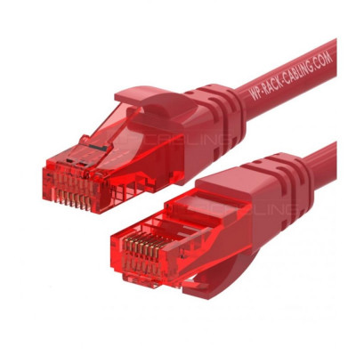 Cable de red wp latiguillo rj45 u - utp cat.6 0.2m rojo