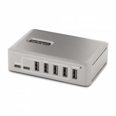 StarTech.com Hub Concentrador USB-C de 10 Puertos - 8x USB-A/2x USB-C - con Fuente de 65W - USB 3.1 10Gbps - Ladrón USB Tipo C con Certificación USB