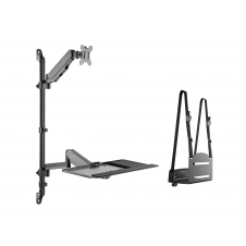Equip 650170 soporte y montura para estación de trabajo/PC todo en uno 8 kg Negro 43,2 cm (17