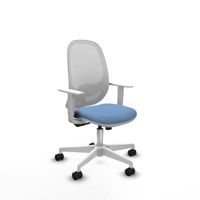 Cilanco blanca sincro malla blanca bali azul cielo brazos blancos base blanca ruedas 65mm nailon
