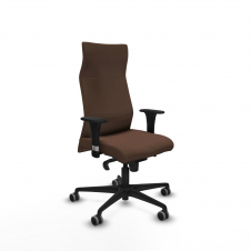 Piqueras y Crespo Albacete direcci?n sincro bali marr?n oscuro brazos 1D cromados base nailon ruedas 65 engomadas