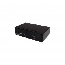 StarTech.com Conmutador Switch KVM - 2 puertos USB 2.0 - Audio V?deo DVI - Negro
