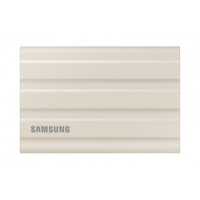 Disco duro externo ssd samsung 1tb t7 shield nvme beige