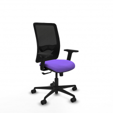 Piqueras y Crespo Zulema sincro malla negra bali lila brazos 2D base nailon ruedas 65mm nailon