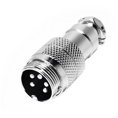 Conector Microfono Macho aereo 5 contactos Prolongador