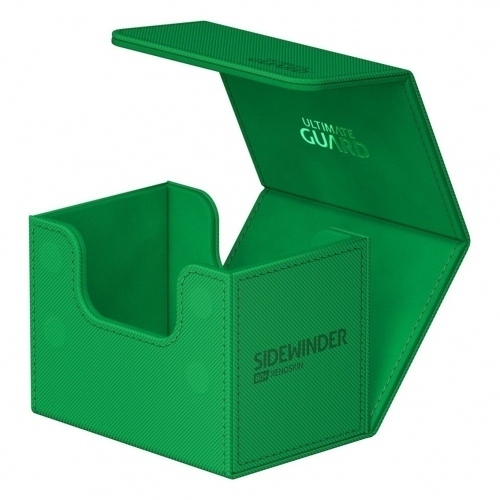 Caja de cartas ultimate guard sidewonder 80+ xenoskin monocolor verde