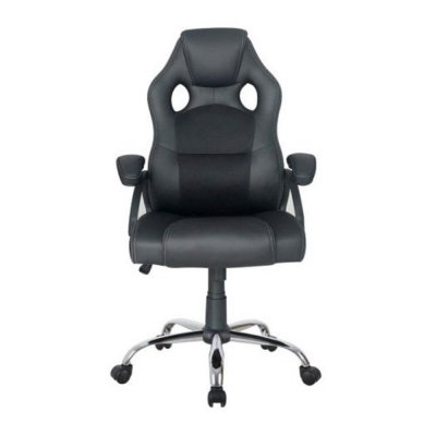 Silla de oficina equip 651016 negra respaldo acolchado ergonomica