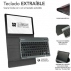 Funda Con Teclado Subblim Keytab Pro Bt Para Tablet Lenovo Tab M10 Plus De 10.6 3A Gen/ Negra