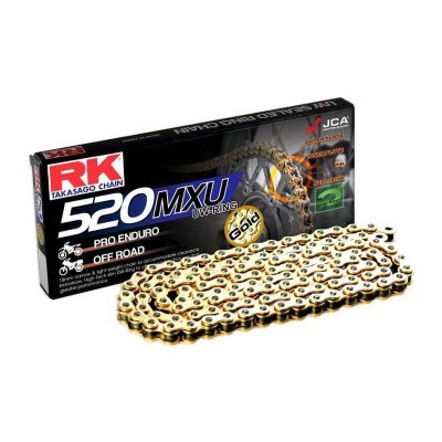 Cadena RK GB520MXU con 94 eslabones oro GB520MXU-94