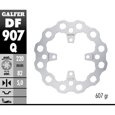 Disco de freno Cubiq GALFER DF907Q