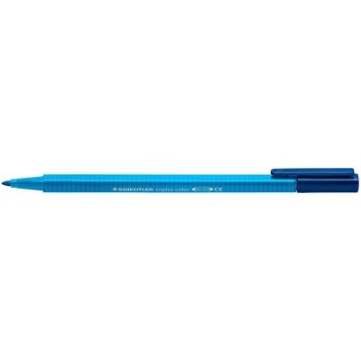 Staedtler Triplus Color 323 Rotulador de Punta Fina - Trazo 1mm Aprox - Tinta Base de Agua - Color Azul Cobalto