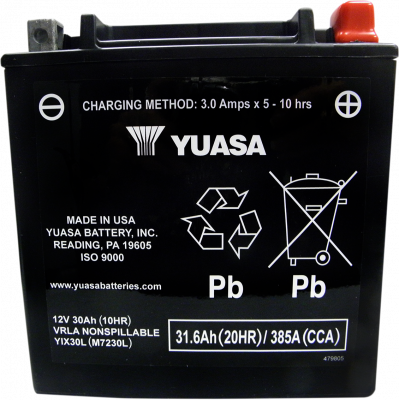 Baterías sin mantenimiento AGM YUASA YIX30L-BS(CP)