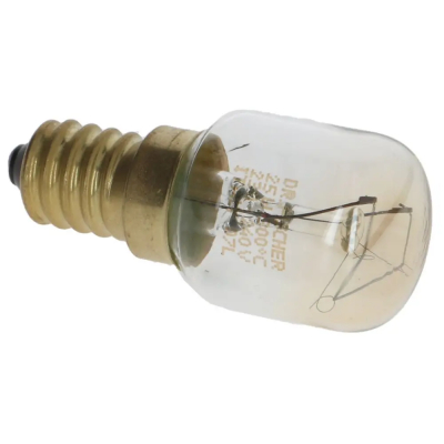 Bombilla Horno E14 25W 230V 300ºC tipo pera