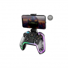 Mars Gaming MGP-BT2 Negro, Transparente Bluetooth/USB Gamepad Analógico/Digital Android, Nintendo Switch, Nintendo Switch 2, Nintendo Switch Lite, Ni