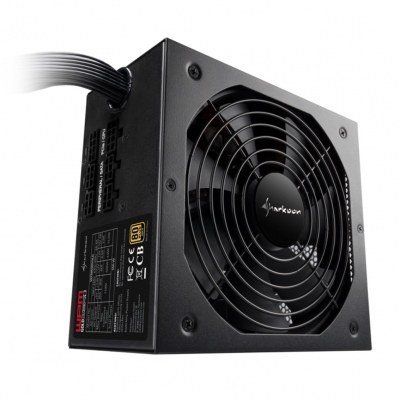Fuente alimentacion sharkoon wpm gold zero atx 650w 80+ negro