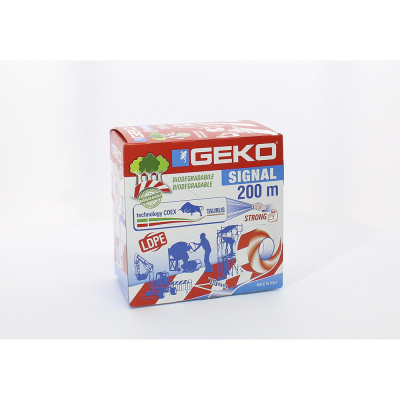 Cinta balizar 200m, ldpe, signal bio.