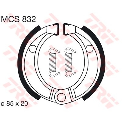 Zapatas de Freno TRW MCS832