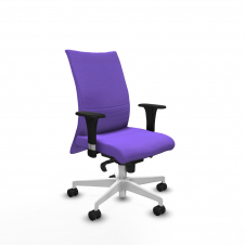 Piqueras y Crespo Albacete confidente sincro bali lila brazos 1D base blanca ruedas 65 mm nailon