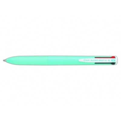 Pilot Boligrafo de Bola Retractil Super Grip G4 - 4 Colores - Punta 1.0mm - Trazo 0.27mm - Cuerpo Azul Claro