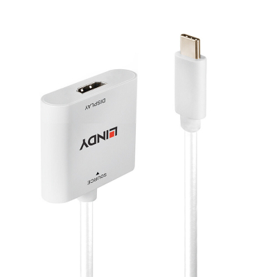 43339 adaptador de cable de vídeo 0,1 m USB Tipo C HDMI Blanco