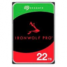 DISCO DURO INTERNO SEAGATE IRONWOLF PRO 22TB 3.5 ESCRITORIO SATA3 6GB/S 512MB 7200RPM 24X7 HOT-PLUG NAS SIN LIMITE DE BAHIAS