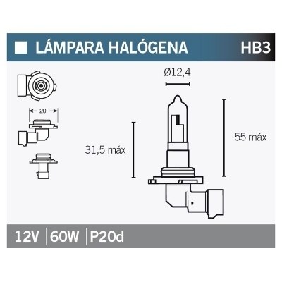 Lámpara OSRAM 9005-01B HB3 9005-01B