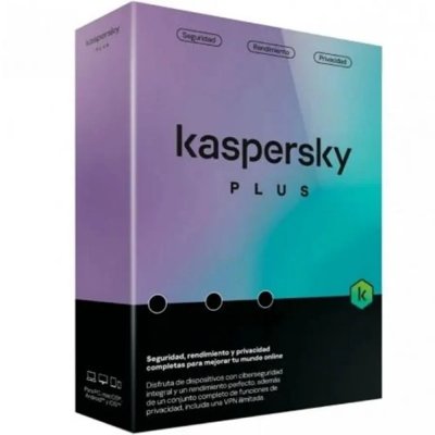 CAJA Kaspersky Plus 1 Usuario 1 Año + CardHolder