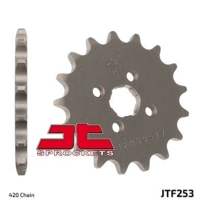 Piñón JT SPROCKETS acero estándar 253 - Paso 420 JTF253.17