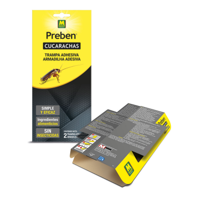 Trampa adhesiva para cucarachas 2 uds