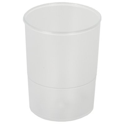 PORTA LAPICES PLASTICO REDONDO CRISTAL