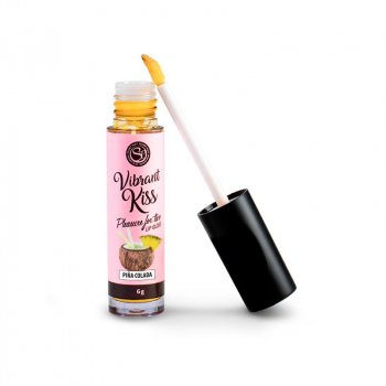 Lip Gloss Vibrant Kiss Sabor Piña Colada