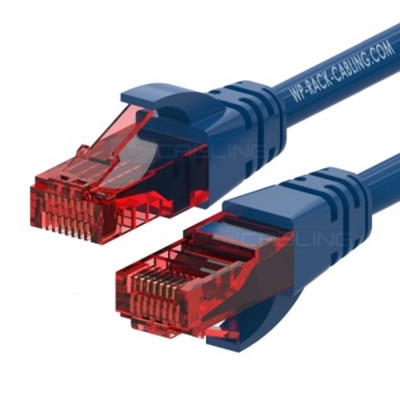 Cable de red wp latiguillo rj45 u - utp cat.6 0.2m azul