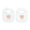 Set de 2 baberos rizo+pique Dream Big Azul