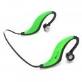 NGS Artica Runner Auriculares Deportivos Bluetooth - Microfono Integrado - Bateria 120mAh - Autonomia hasta 4h - Color Negro/Verde