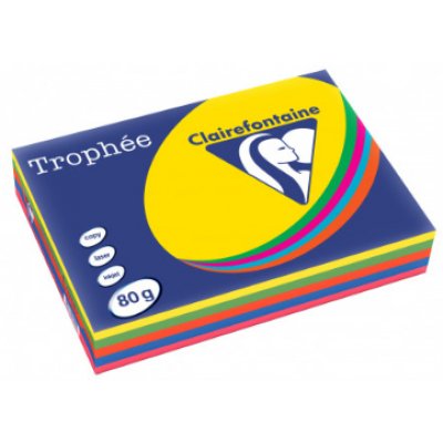 1708C papel para impresora de inyección de tinta A3 (297x420 mm) 500 hojas Azul, Verde, Naranja, Rosa, Amarillo