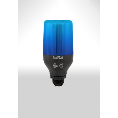 Baliza LED 110Vac Intermitente Luz Color AZUL Base E27