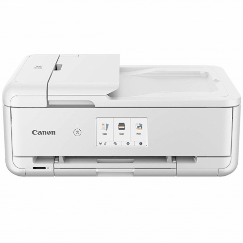 Canon PIXMA TS9551C - Impresora multifunción - color - chorro de tinta - 216 x 356 mm (original) - A4/Legal (material) - hasta 15 ipm (impresión) - 200 hojas - USB 2.0, Bluetooth, Wi-Fi(n) - blanco