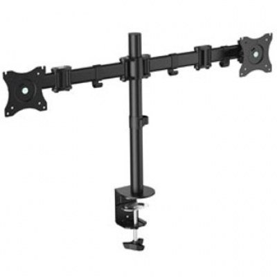 Soporte doble pantalla equip 13pulgadas - 27pulgadas inclinable giratorio 360º max 8 kg vesa max 100x100